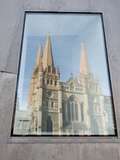 Reflection in Window of St. Pauls Cathedral, Melbourne, Victoria, Australia, Pacific Photographic Print by Richard Nebesky