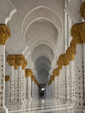 Sheikh Zayed Mosque, Abu Dhabi, United Arab Emirates, Middle East Photographic Print by Angelo Cavalli