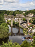 Knaresborough Viaduct and River Nidd in Summer, Knaresborough, North Yorkshire, Yorkshire, England Photographic Print by Mark Sunderland