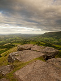 From Top of Black Hill (Crib Y Garth) Looking South over Herefordshire and England/Wales Border, UK Photographic Print by Ian Egner
