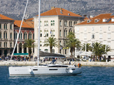 Yacht in Split Harbour, Dalmatian Coast, Croatia, Europe Photographic Print by Richard Cummins