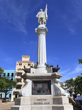 Christopher Columbus Statue, Plaza Colon, Old San Juan, San Juan, Puerto Rico, West Indies, USA Photographic Print by Wendy Connett