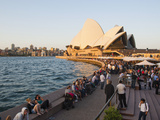 People Enjoying Evening at Opera Bar at Sydney Opera House, UNESCO World Heritage Site, Australia Photographic Print by Matthew Williams-Ellis