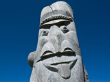 Traditional Wood Carving at the Ile Des Pins, New Caledonia, Melanesia, South Pacific, Pacific Photographic Print by Michael Runkel