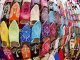 Soft Leather Moroccan Slippers in the Souk, Medina, Marrakesh, Morocco, North Africa, Africa Photographic Print by Gavin Hellier