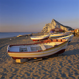 Gibraltar Viewed Along Beach, La Linea, Andalucia, Spain, Mediterranean, Europe Photographic Print by Stuart Black