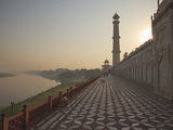 The River Yamuna Flowing Beside Taj Mahal, UNESCO World Heritage Site, Agra, Uttar Pradesh, India Photographic Print by Stuart Keasley