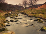 Fast Moving Stream, Near Ladybower Reservoir, Peak District Nat'l Park, Derbyshire, England Photographic Print by Ian Egner