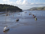 River Conwy Estuary Looking to Deganwy and Great Orme, Llandudno, Summer, Gwynedd, North Wales, UK Photographic Print by Peter Barritt