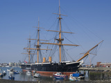 HMS Warrior, 1st Armour-Plated Iron-Hulled Warship, Built for Royal Navy 1860, Portsmouth, England Photographic Print by Ethel Davies