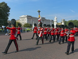 Grenadier Guards March to Wellington Barracks after Changing the Guard Ceremony, London, England Photographic Print by Walter Rawlings
