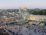 Jewish Quarter of Western Wall Plaza, Old City, UNESCO World Heritage Site, Jerusalem, Israel Fotografie-Druck von Gavin Hellier
