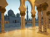 Sheikh Zayed Mosque, Abu Dhabi, United Arab Emirates, Middle East Photographic Print by Angelo Cavalli