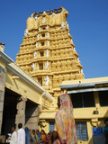 Pilgrim, Sri Chamundeswari Temple, Chamundi Hill, Mysore, Karnataka, India, Asia Photographic Print by  Tuul
