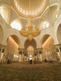 Sheikh Zayed Mosque, Abu Dhabi, United Arab Emirates, Middle East Photographic Print by Angelo Cavalli