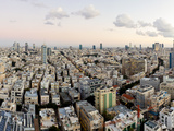 Elevated City View Towards the Commercial and Business Centre, Tel Aviv, Israel, Middle East Photographic Print by Gavin Hellier