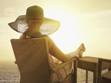 Woman on a Cruise Ship, Nassau, Bahamas, West Indies, Caribbean, Central America Photographie par Angelo Cavalli
