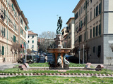 Neptune and the Nereids Fountain, Piazza Modigliani, Livorno, Tuscany, Italy, Europe Photographic Print by Adina Tovy