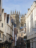 Towers of the Minster from Petergate, York, Yorkshire, England, United Kingdom, Europe Photographic Print by Mark Sunderland