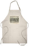 Hoboken, New Jersey - Panoramic Map Apron Apron