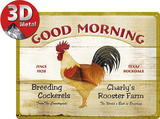 Good Morning Tin Sign