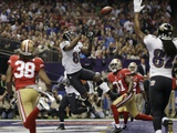 Super Bowl XLVII: Ravens vs 49ers - Anquan Boldin Photographic Print by Matt Slocum