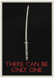 There Can Be Only One Retro Posters