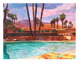 The Palm Springs Pool Premium Giclee Print by Markus Bleichner