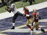 Super Bowl XLVII: Ravens vs 49ers - Anquan Boldin Photographic Print by Gerald Herbert