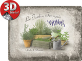 Jardin Francais Blikskilt