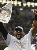 Super Bowl XLVII: Ravens vs 49ers - Ray Lewis Photographic Print by Dave Martin