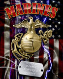 Marine Corps Cartel de chapa