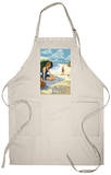 Long Beach Island, New Jersey Beach Scene Apron Apron