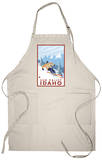 Downhhill Snow Skier, Sun Valley, Idaho Apron Apron