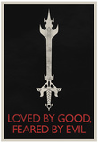 Loved By Good Feared By Evil Retro Pôsters