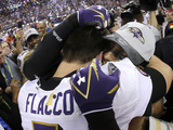 Super Bowl XLVII: Ravens vs 49ers - Joe Flacco and Ray Lewis Photographic Print by Matt Slocum