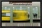 Leaving Alex Framed Canvas Transfer von Michael Belhadi