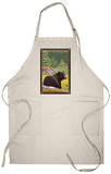 Black Bear in Forest, Olympic National Park, Washington Apron Apron