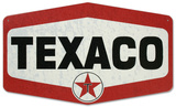 Texaco Die Cut Plaque en métal