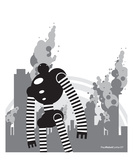 Destruction Premium Giclee Print by Paul Cunha