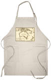 Australia - Panoramic Map Apron Apron