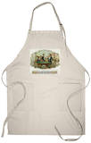 Club Friends Brand Cigar Box Label, Billards Apron Apron