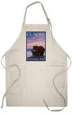 Bear and Cub, Glacier National Park, Montana Apron Apron