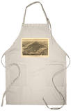 New York City, New York - Panoramic Map Apron Apron