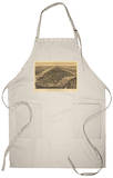 New York City, New York - Panoramic Map Apron Apron