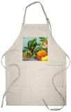 Pomona, California, The Parrot Brand Citrus Label Apron Apron