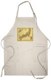 Japan - Panoramic Map Apron Apron