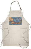 Cape Cod, Massachusetts - Tourists' Auto Map of Cape Cod Apron Apron