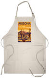 Arizona Desert Scene with Cactus Apron Apron