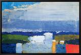 Noon Landscape Framed Canvas Print by Nicolas De Staël